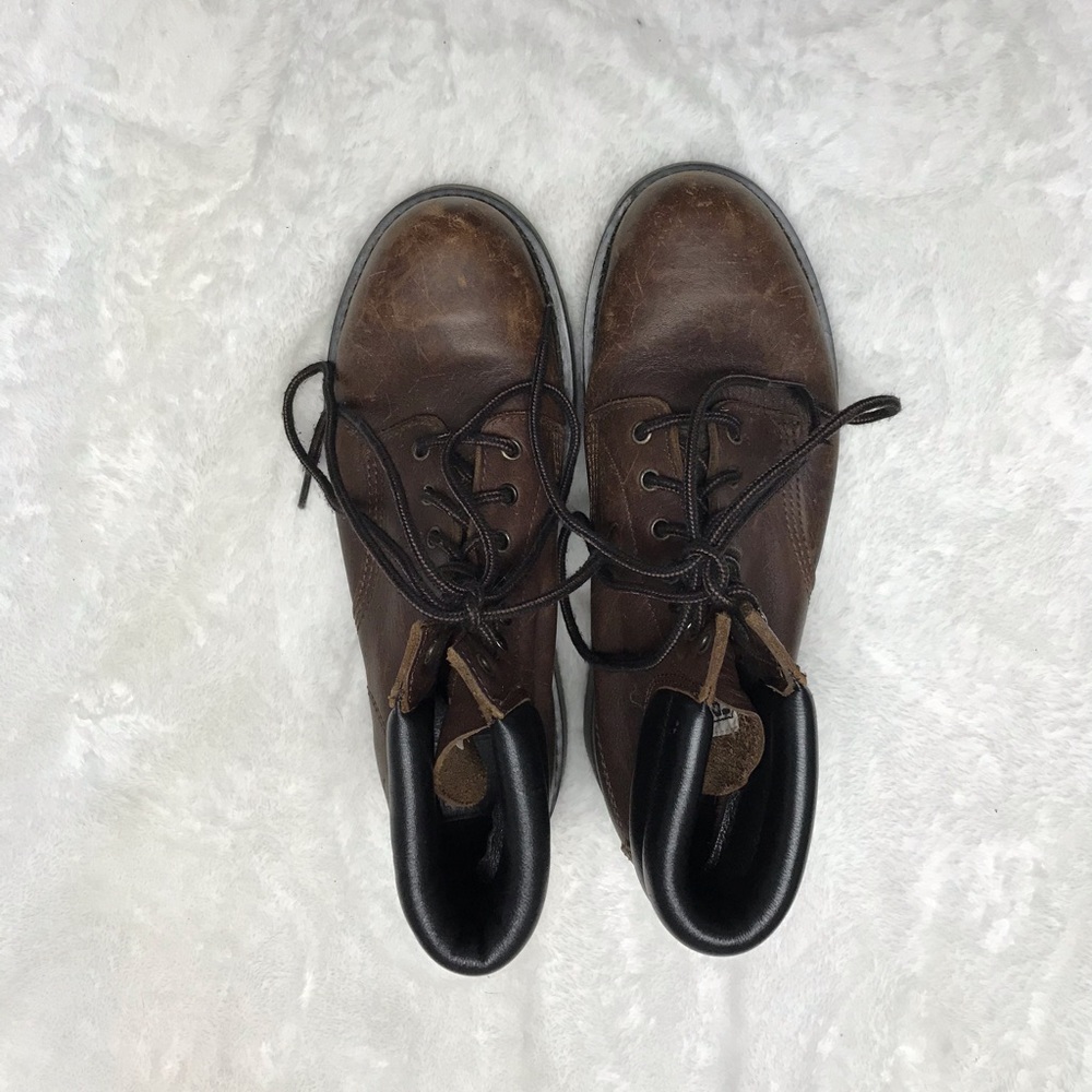 Men’s brown steel toed Frye boots size 8.5 D